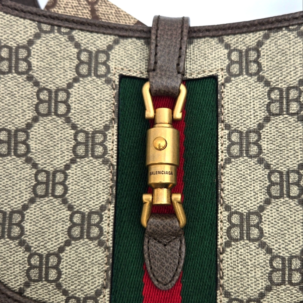 Gucci Balenciaga Collab Jackie 1961 Mini Shoulder Bag with Adjustable Strap NWOT - Picture 11 of 15